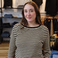 HASSON THERMAL STRIPE CREW NECK SWEATER