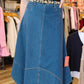 LYSSE “LUCILLE” HANDKERCHIEF DENIM SKIRT