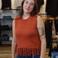 NEEDII FRINGE BOTTOM SWEATER VEST