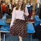 LUCY PARIS "TRACY" RELAXED WOOL/SILK SWEATER