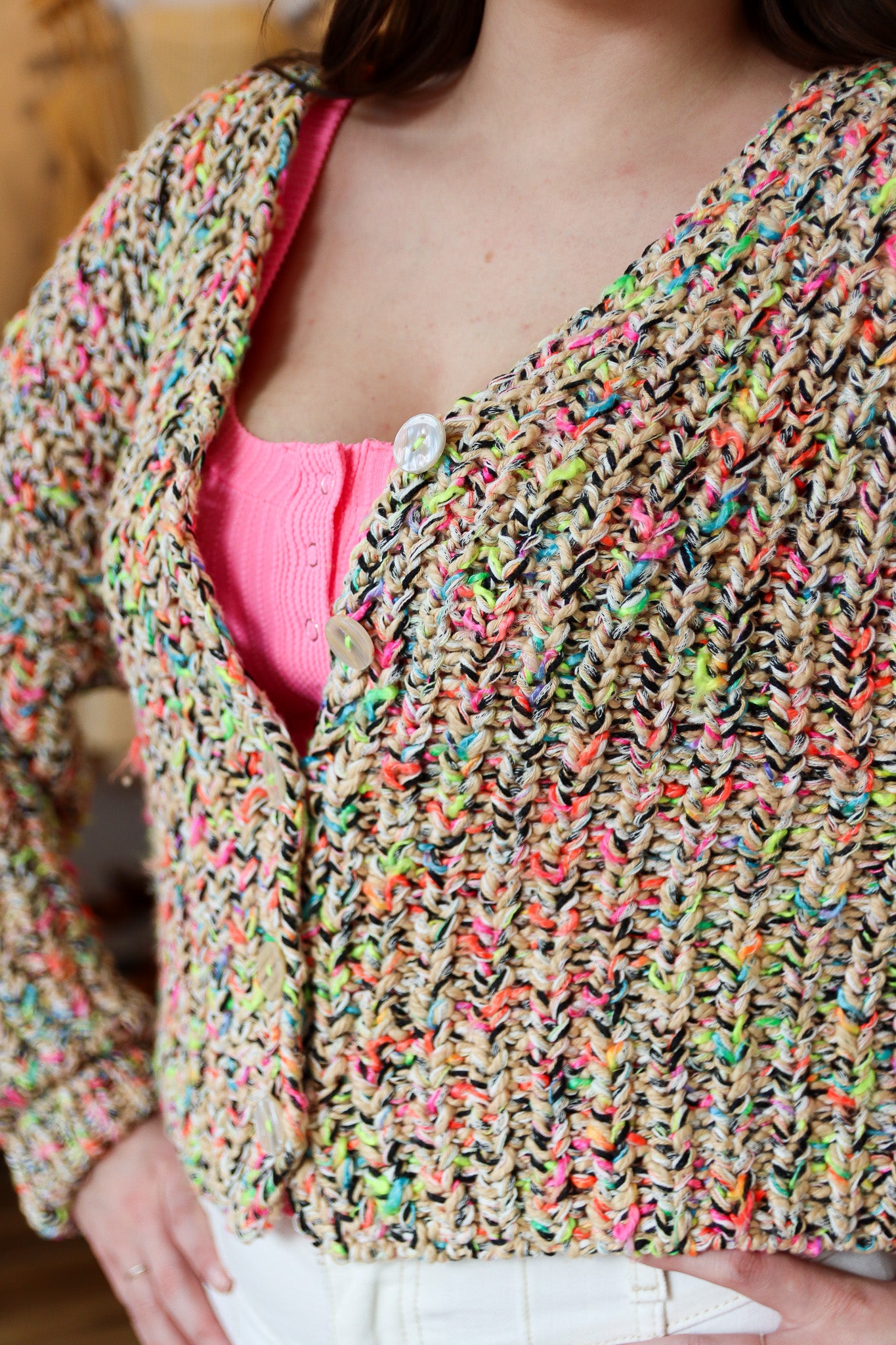 FREE PEOPLE FLEA MARKET CARDIGAN