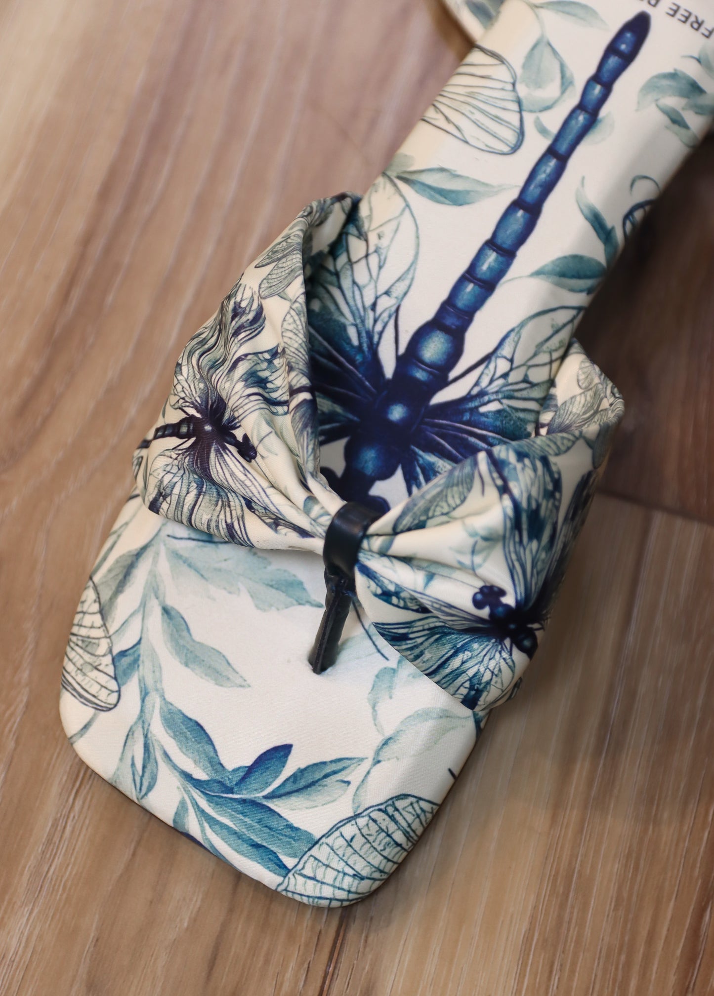 FREE PEOPLE TIA RUCHED PRINTED SANDAL