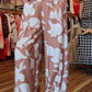 MOLLY BRACKEN “CHLOE” WOVEN PRINTED PANT
