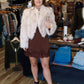 FREE PEOPLE SUPERNOVA CROPPED FUR