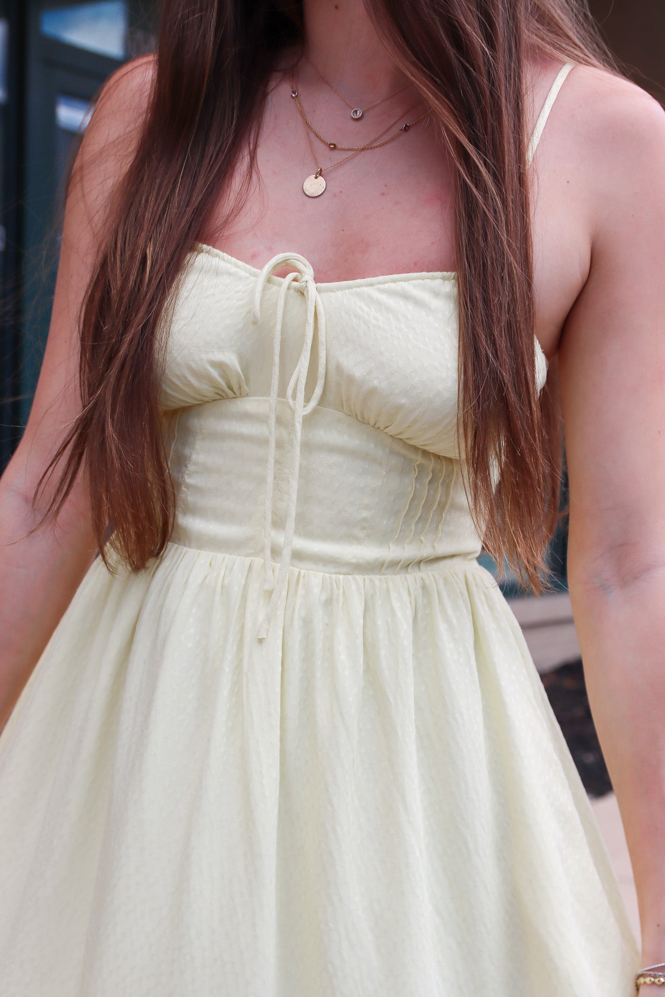 SALTWATER LUXE “ZURINA” ADJUSTABLE STRAP MINI DRESS