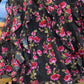 LULUS “TINSLEY” TIE STRAP RUFFLE MAXI DRESS