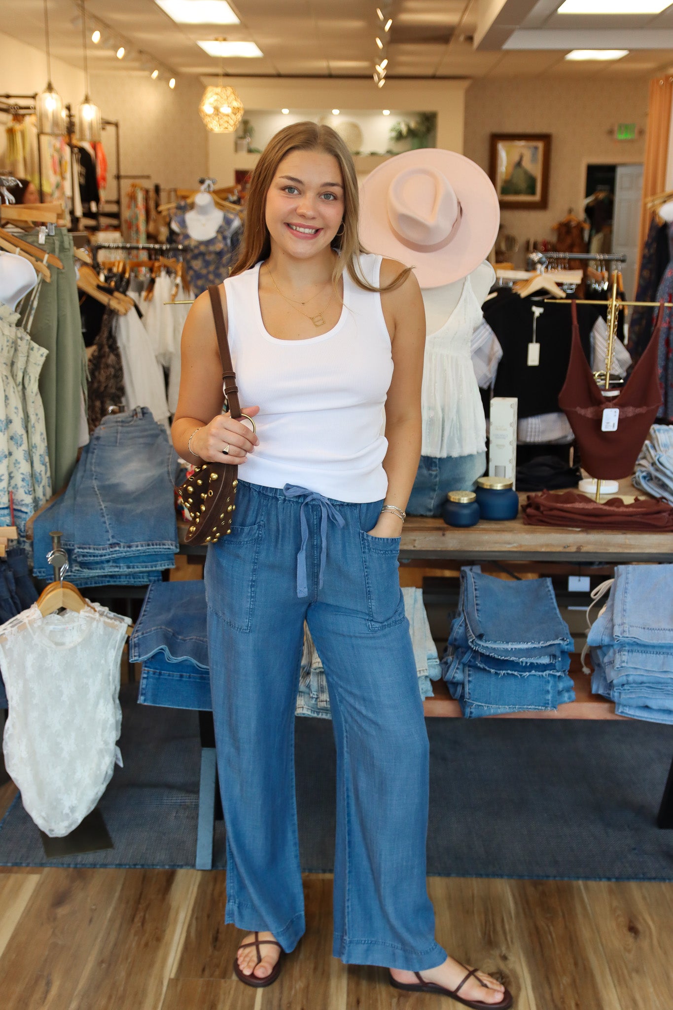 VELVET HEART "ALEAH "PULL ON WIDE LEG PANT