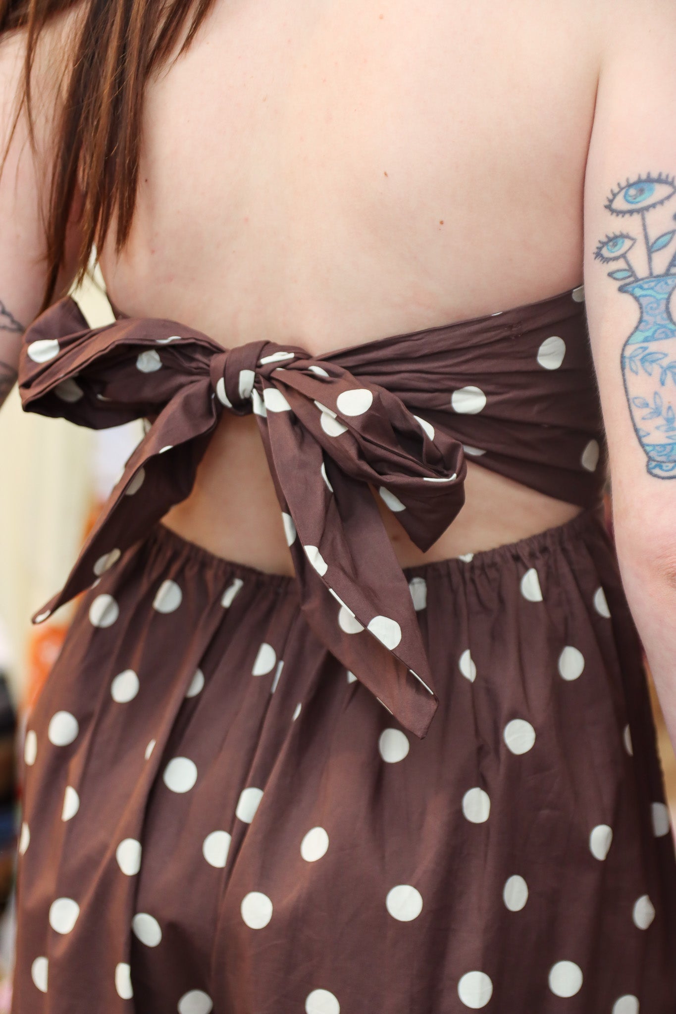 BARDO POLKA DOT STRAPLESS JUMPSUIT