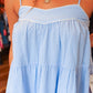 NEEDII PINSTRIPE BABYDOLL MINI DRESS