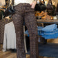 TRAFFIC PEOPLE "STAUNCH" LEOPARD TROUSER