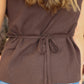 SAGE THE LABEL "MYRA" BUTTON FRONT VEST