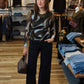 ARIELLA LONG SLEEVE RUCHED TOP