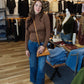 PISTOLA “VIVIAN” MID RISE WIDE LEG DENIM