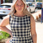CURRENT AIR “CLARA” PEPLUM KNIT TOP