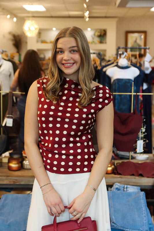 LUCY PARIS "BOBBIE" ASYMMETRICAL TOP
