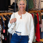 PINCH BUTTON DOWN LONG SLEEVE CARDIGAN