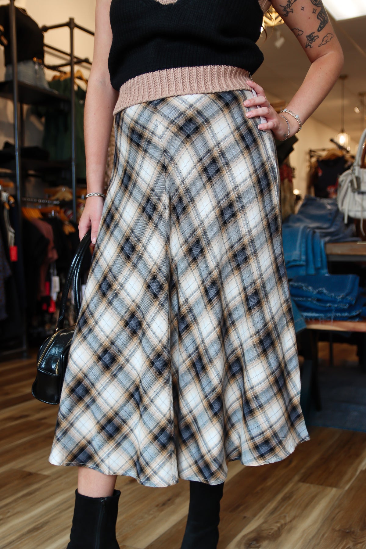 SAGE THE LABEL “CAMBRIDGE” MIDI SKIRT