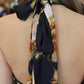 DRESS FORUM NIGHTFALL BLOOM GOLD DETAIL