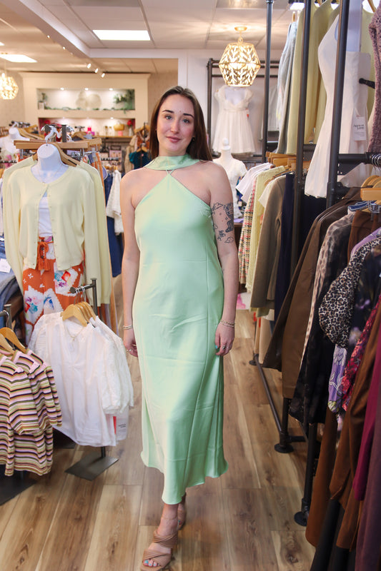 DEVON HALTER SCARF DRESS