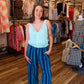FREE PEOPLE “DAYS END” SOLAR LINEN STRIPE PANT