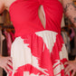 MABLE PLACEMENT PRINTED HALTER MAXI DRESS
