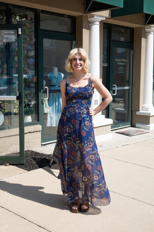 FREE PEOPLE ONE CIELLA PRINTED MAXI DRESS