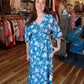 MOLLY BRACKEN “DIVIYA” SLEEVED MAXI DRESS