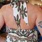 MEET ME IN SANTORINI “OLIVE VEIL” MAXI DRESS