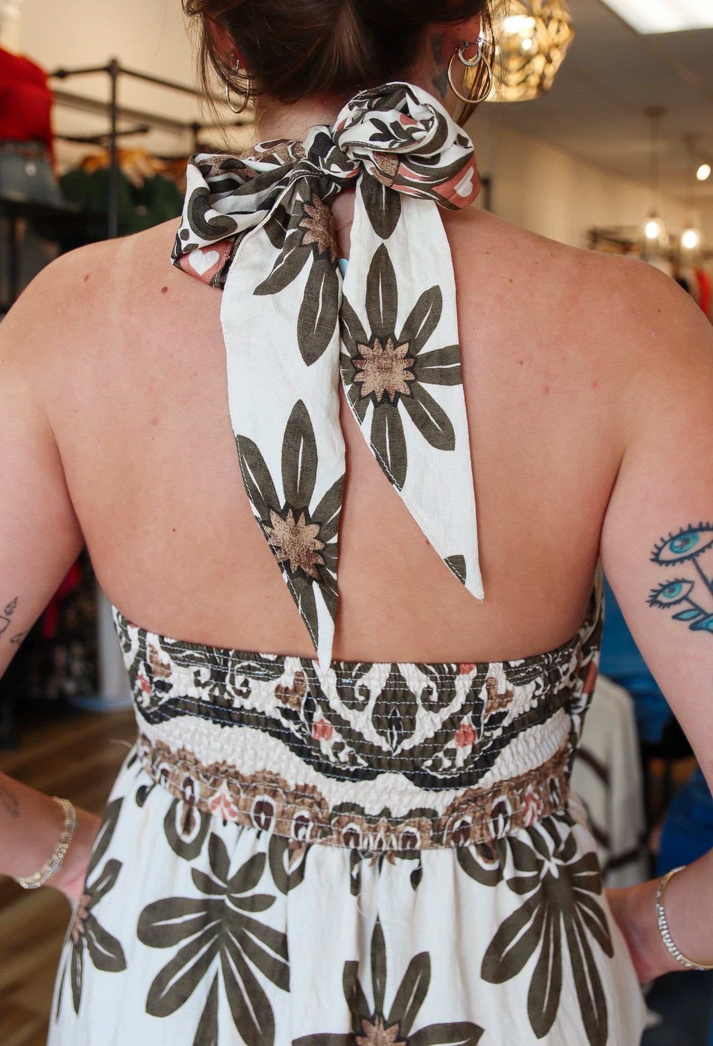 MEET ME IN SANTORINI “OLIVE VEIL” MAXI DRESS