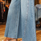 KUT “BLAKE” CURVE SEAM SUPER WIDE LEG JEAN