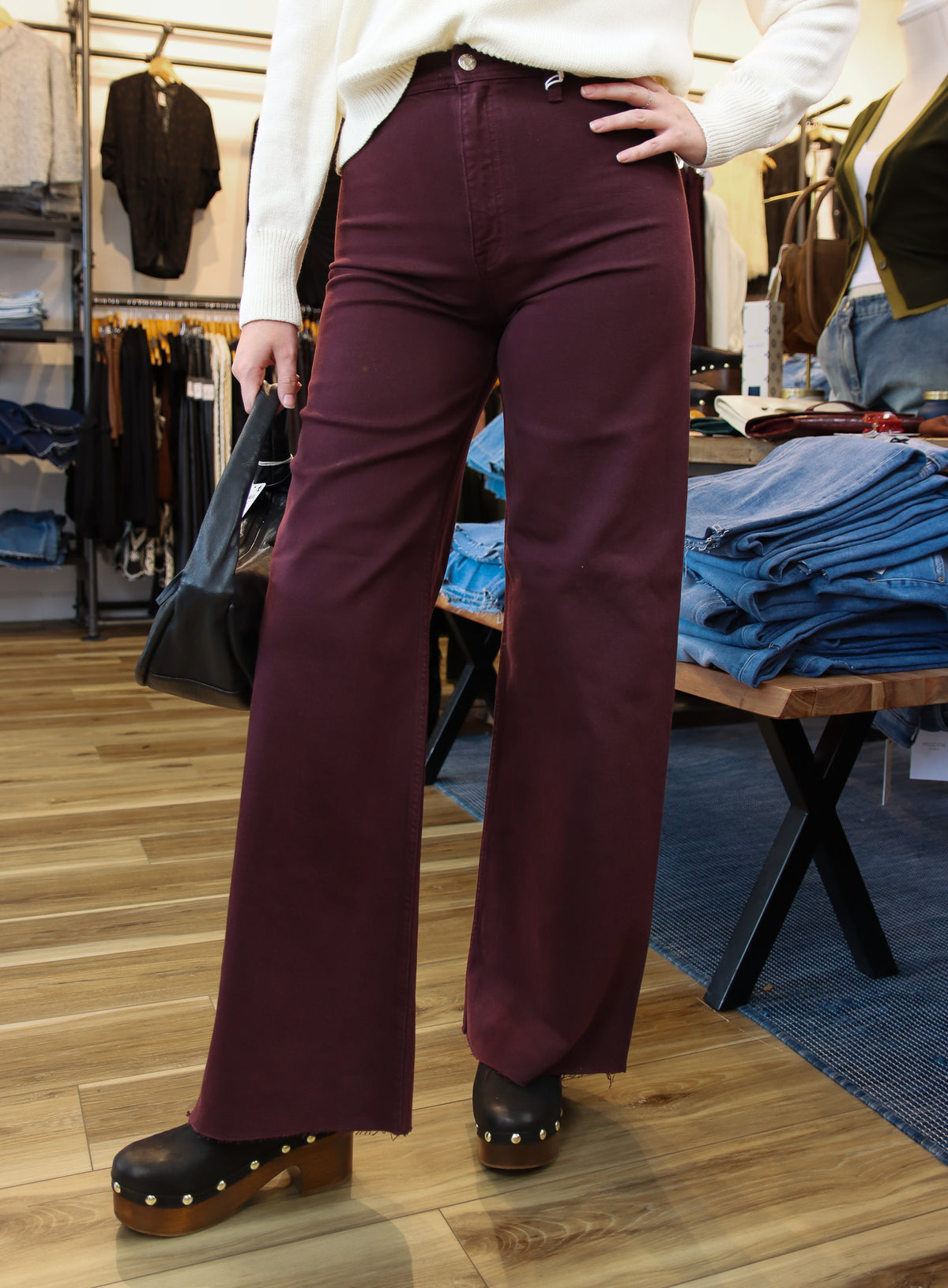PISTOLA “PENNY” HIGH RISE WIDE LEG DENIM