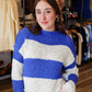 FREE PEOPLE OPAL RUGBY STRIPE SWEATER