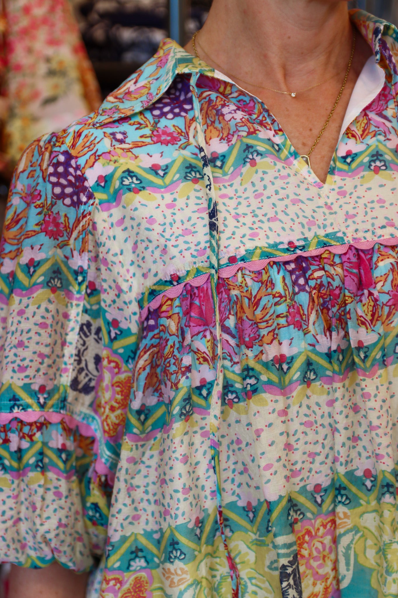 MEET ME IN SANTORINI “KALLISTI” FESTIVAL BLOUSE