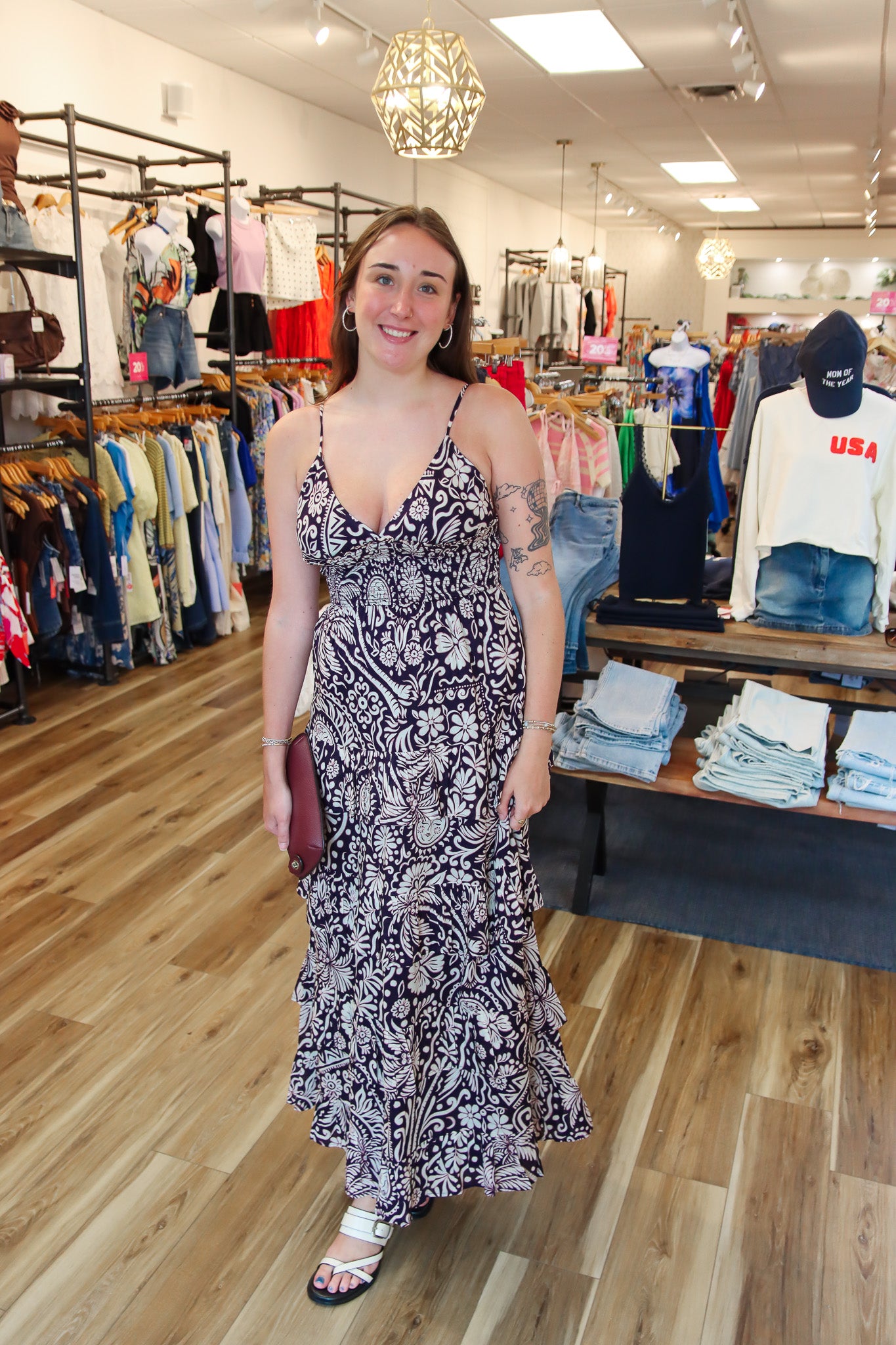 BILA77 “ALANA” TIERED MAXI DRESS