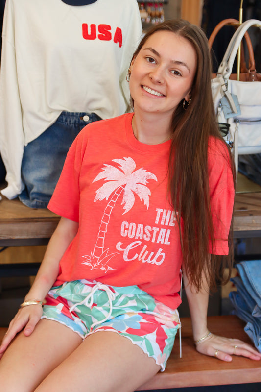 PJ SALVAGE “THE COASTAL CLUB” SHORT SLEEVE TEE