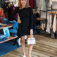 LULU’S “EMERSON ASM” RUCHED MINI DRESS