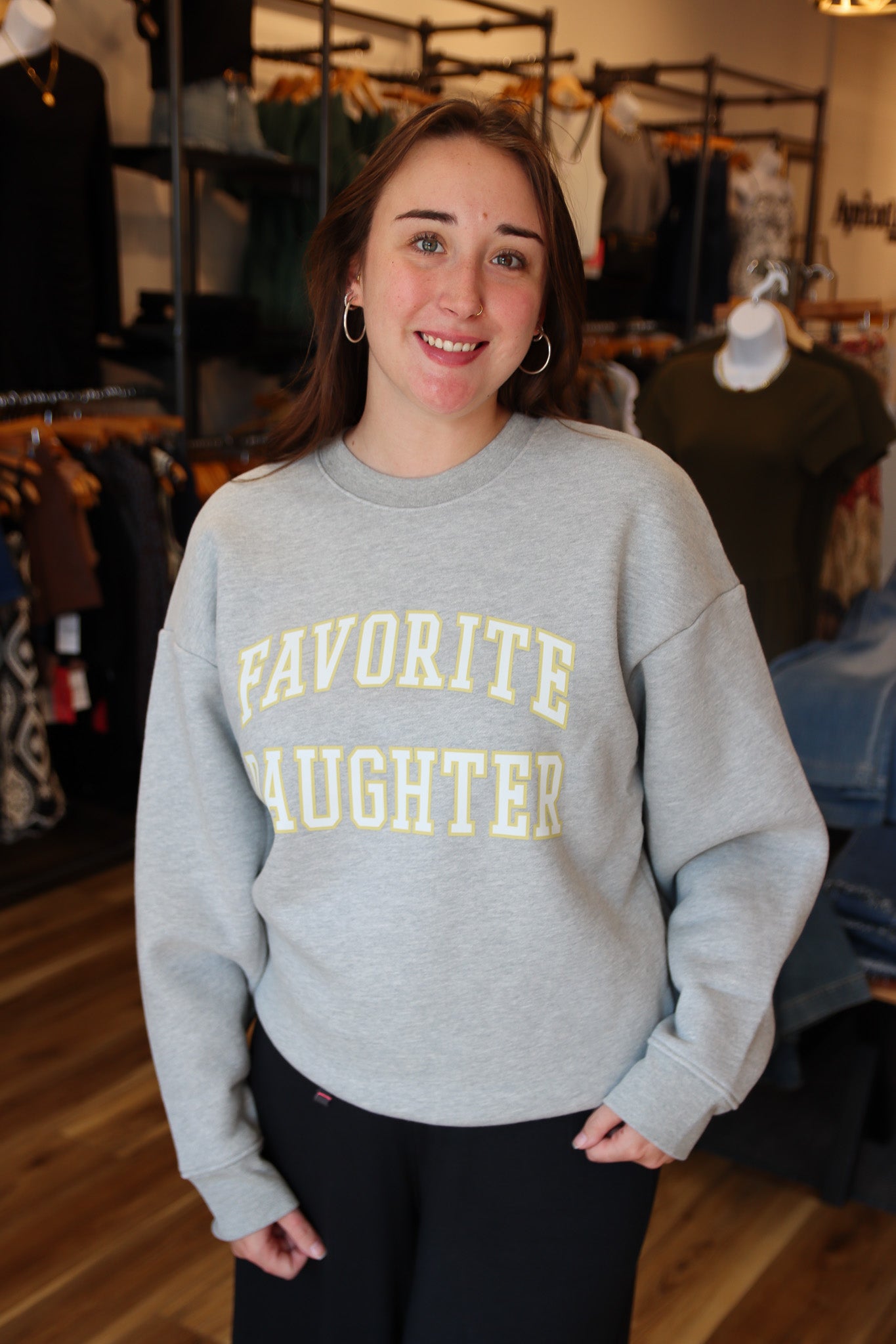 FAVORITE DAUGHTER “THE COLLEGIATE” SWEATSHIRT