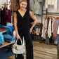 ARIELLA SURPLICE CULOTTE JUMPSUIT