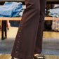 LIVERPOOL “STELLA” BUTTON HEM PULL ON FLARE PANT