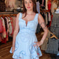 MABLE STARFISH EYELET LACE MINI DRESS