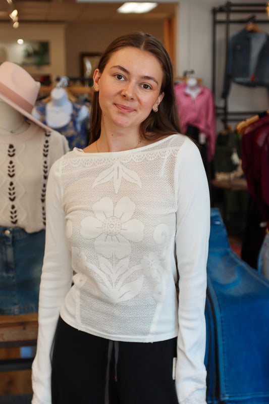 FREE PEOPLE “DELILAH” LONG SLEEVE