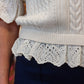 DEAR JOHN SABINE LACE/CROCHET SWEATER
