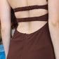 SKY TO MOON TWIST BUST OPEN BACK MINI DRESS