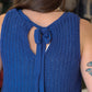 BY TOGETHER GAUZE LINED SLEEVELESS SWEATER TOP
