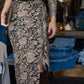 MOLLY BRACKEN FAUX SIDE TIE FLORAL MAXI PENCIL SKIRT