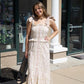 ELIZABETH JAMES "DEENIE" SLEEVELESS CHERRY MAXI DRESS