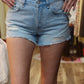 FREE PEOPLE NOW OR NEVER DENIM SHORT