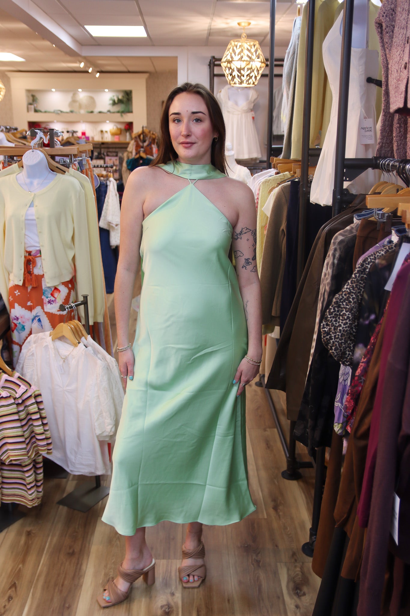 DEVON HALTER SCARF DRESS