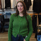 HASSON OPEN STITCH CREW CARDIGAN