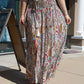 MOLLY BRACKEN PAISLEY FRONT SLIT MAXI SKIRT